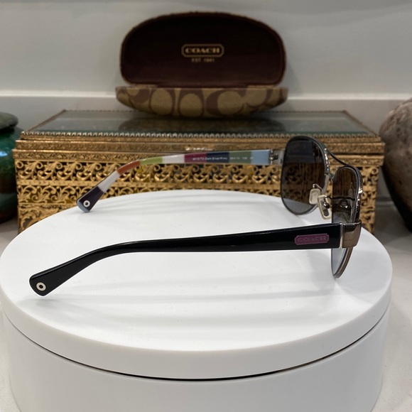 Coach - Kristina Sunglasses - Frames EUC, Lenses Poor, Beach/Rx Opp - Coach Case - Picture 6 of 17
